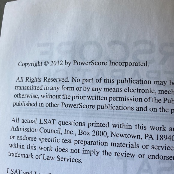 LSAT logical reasoning Bible workbook by PowerScore - Picture 10 of 12
